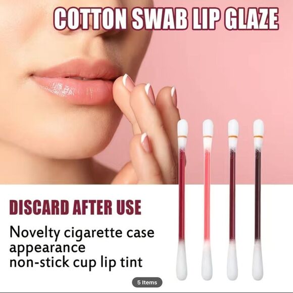 TATTOO LIPSTICK COTTON SWAB LIP GLAZE WATERPROOF LONG LASTING 20PCS PER PACK - Picture 11 of 11